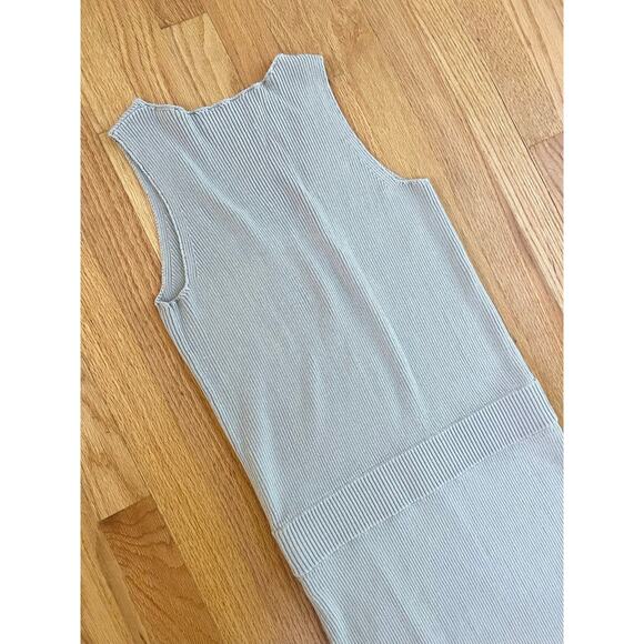 ALLSAINTS Rassa Ribbed drop waist sweater  Dress V-neck, sleeveless, small midi - Picture 11 of 13